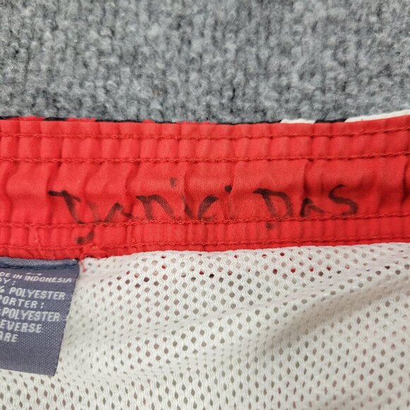 Op Ocean Pacific Shorts Men Medium Red Swim Trunks Logo Pocket Drawstring Lining - Picture 14 of 14